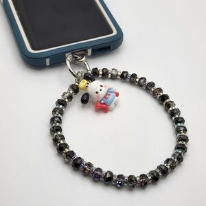 POCHACCO Beaded Phone Charm Wrist Strap NEW